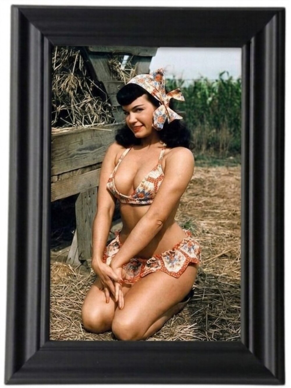 Bettie Page Art Pin Up Photo Rockabilly Punk Beauty Classic Icon Hollywood
